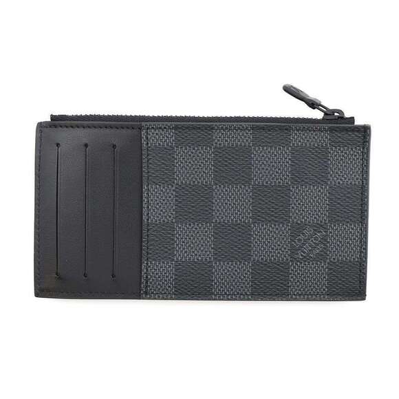 Louis Vuitton Damier Graphite Black Utility Wallet Card Holder Purse - Picture 3 of 9